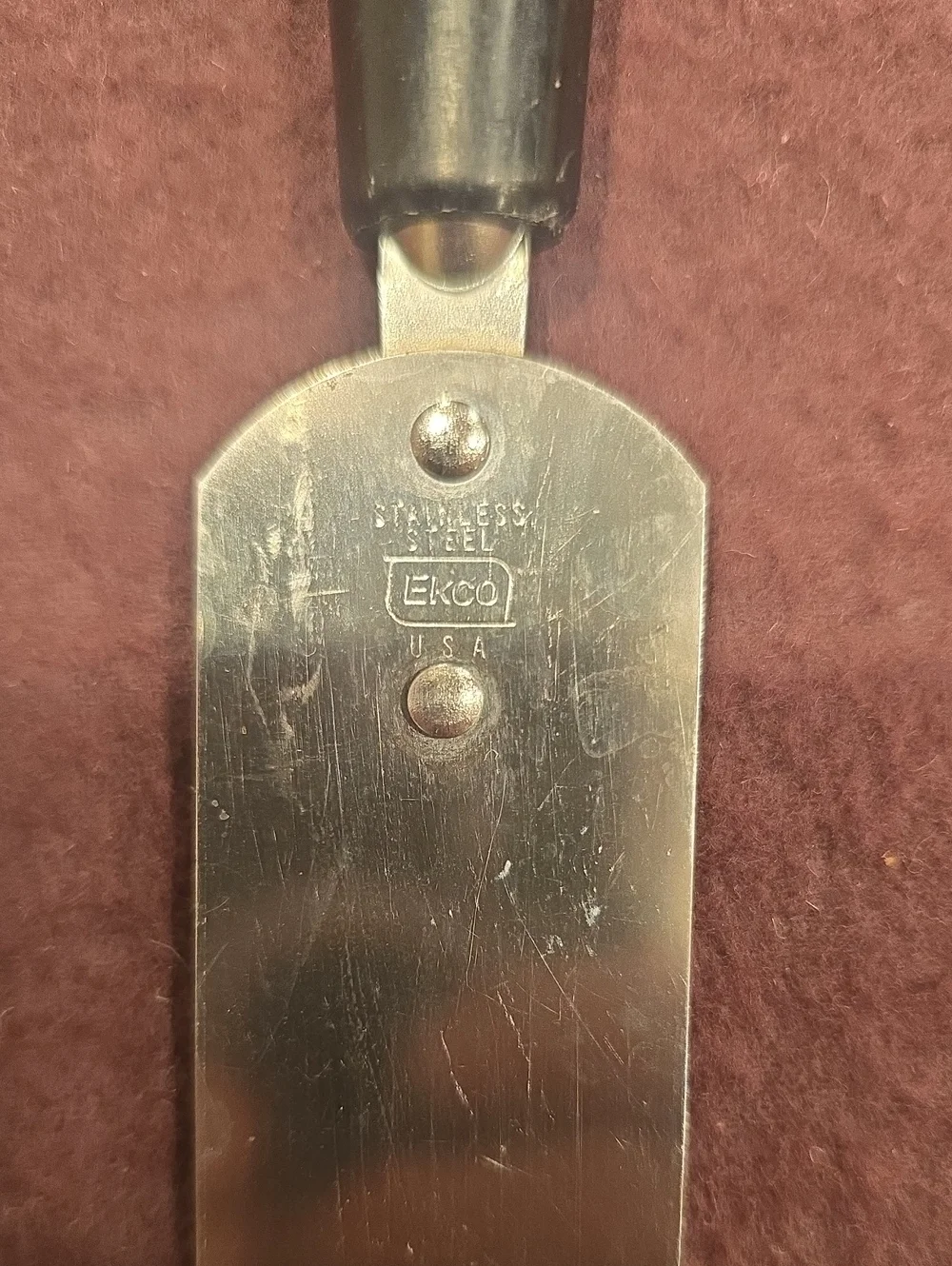 Vintage Ekco Stainless Steel Cake Icing Spatula Composite handle